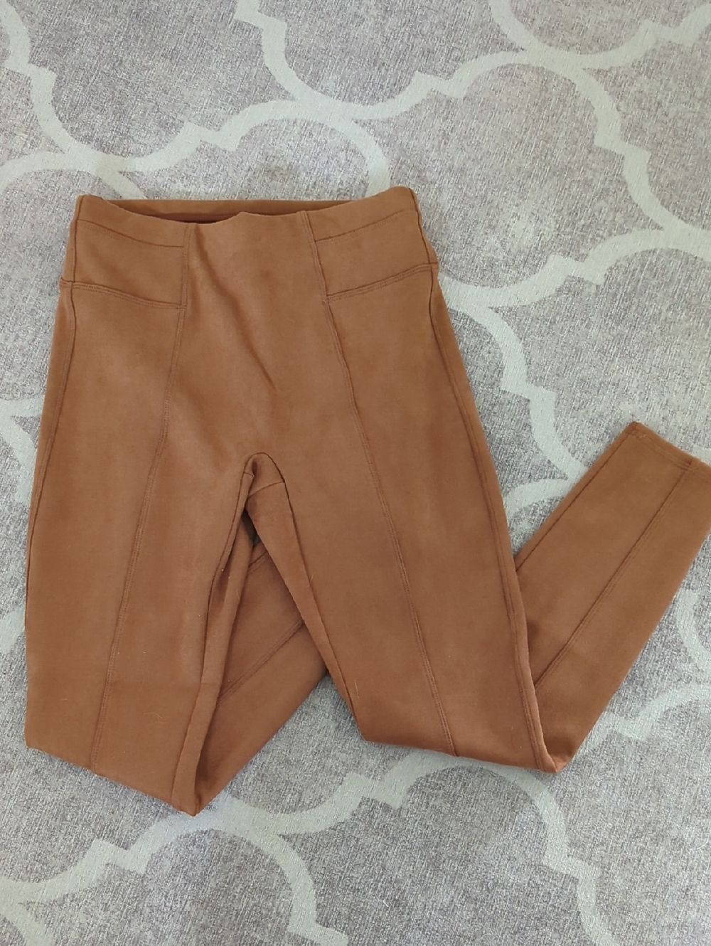 SPANX Brown High-Rise Ponte Leggings Size Small